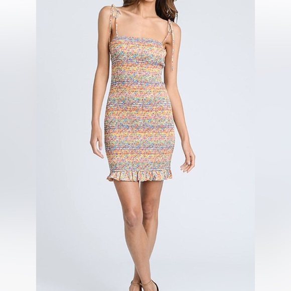 NWT Storia multicolored mini dress size large - Picture 2 of 5